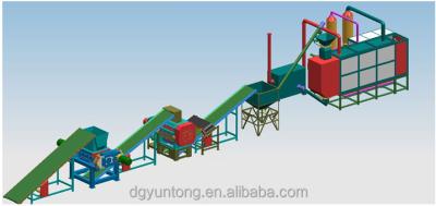 China Shredder Waste Tires In Powder Waste Rubber Tire Recycling To Diesel for sale