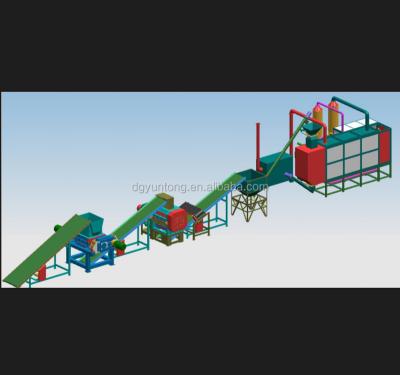 China Fully automatic and newer wide open door pyrolysis tire waste TECH machine for oil with high output for sale