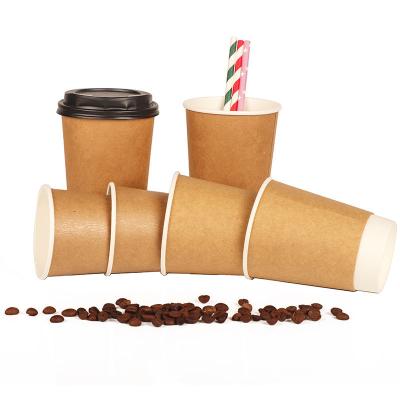 Chine La coutume a imprimé les tasses de café de papier jetables à mur unique 4oz 8oz 12oz à vendre