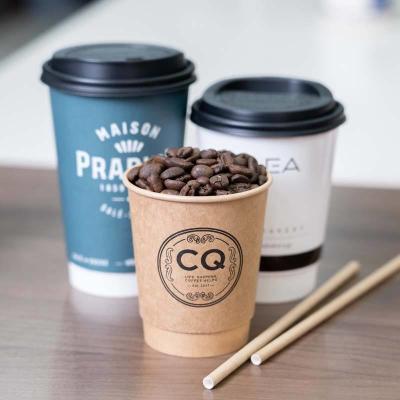 China taza de un sólo recinto disponible de papel de 3-22oz Kraft para el café y las bebidas calientes en venta