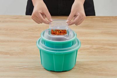 China Groothandel 318-1288 ml Wegwerp Pp Plastic Ronde Soup Bowl Food Container Met Deksel Te koop