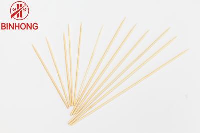 China Heat Resistant Disposable Round Shape 30cm Bamboo Skewers for sale