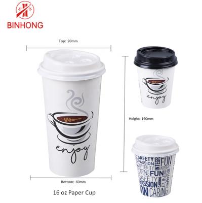 China Douane Logo Printed Color het Document van 8 Oz Beschikbare Kopcontainers Te koop