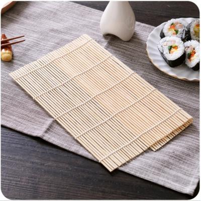 China Duurzame Natuurlijke Kleur 27cm Bamboe Rolling Mat Te koop