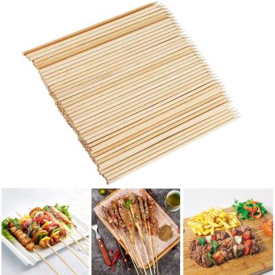 China Mao Bamboo Sharp Point 30cm Vlakke Kebabvleespennen Te koop