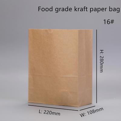 China Bolsos disponibles de la panadería de Brown Kraft con la parte inferior cuadrada en venta