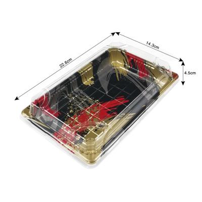 China Caja plástica disponible reciclable del sushi con la tapa anti de la niebla en venta