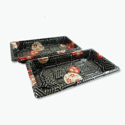 China Plastikwegwerfsushi Tray With Anti Fog Lid Soems PS zu verkaufen