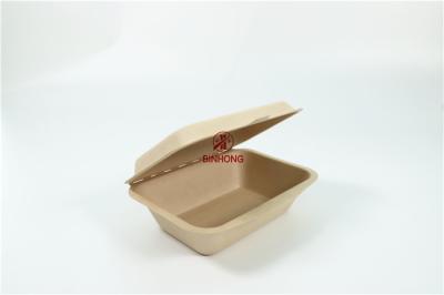 China Sugarcane Desechables Fast Food Packaging Box Biodegradable Compostable for sale