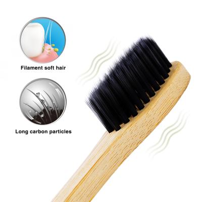 China Disposable Organic Bamboo Toothbrush Bamboo Toothbrush Set Bamboo Toothbrush Charcoal for sale