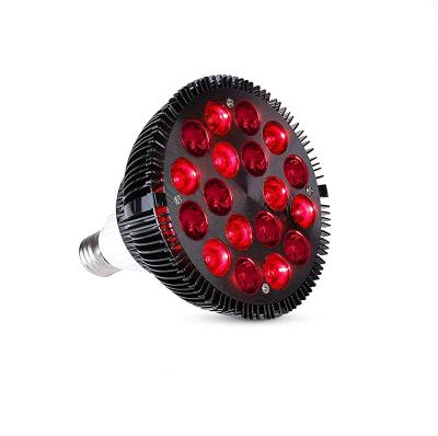 China Red Led Therapy Lamp 670nm And 850nm Red Dye Removal E27 Socket Bulb 54W Therapy Light 630nm for sale