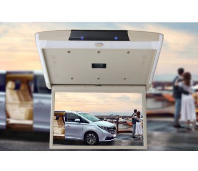 China 12.5 Inch Car Monitor Aerial Smart Car DVD Player Android Digital TV Flip Down Ceiling 4k Stereo System With Led Ambient for sale