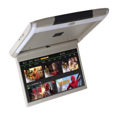 China 1080p Car Ceiling Flip Down Roof Motorized IPS HD Stereo Monitor Roof TV Monitor Overhead Led Screen 12.5 Inch Car TV for sale