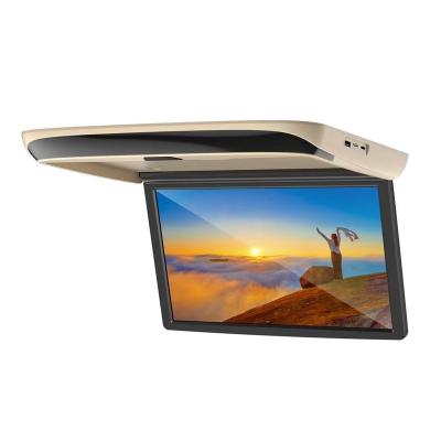 China New Best Selling Aluminum Alloy Full Hd Usb Video Input 13.3 Inch Car Caravan Touring Bus Motorized Roof Ceiling LCD TV Screen Monitor for sale