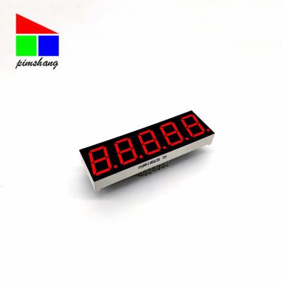 China Beautiful 0.56 inch 5 digit 7 segment display indoor digital tube for sale