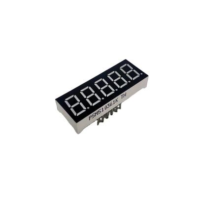 China Display Ultra Bright Red Light 0.36 Inch Digit 5 ​​Led Seven Segment Display Mechanical for sale