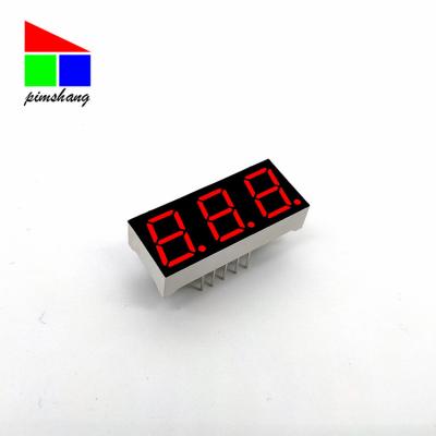 China Indoor Highlight 0.39 Inch Blue Light 3 Digit Led Display White Digit Led Display 7 Segment for sale