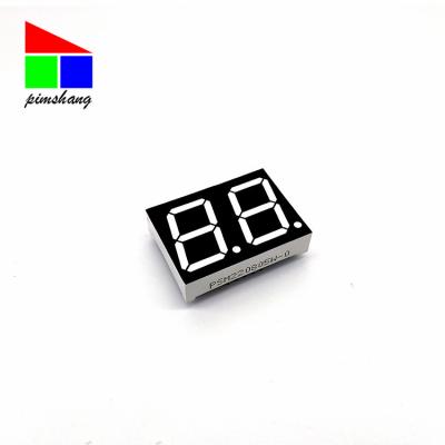 China 0.8 Inch Indoor White Color 2 Digit 7 Segment Led Display for sale