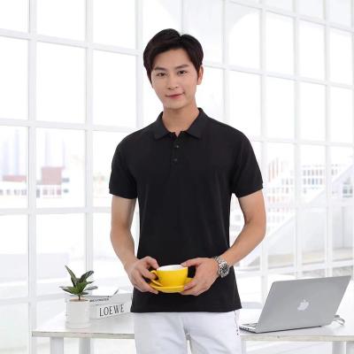 China Anti-wrinkle Premium Blank Man Polo T-shirt Safety Plain Oversized Sports Cotton Black White Polo Shirts for sale