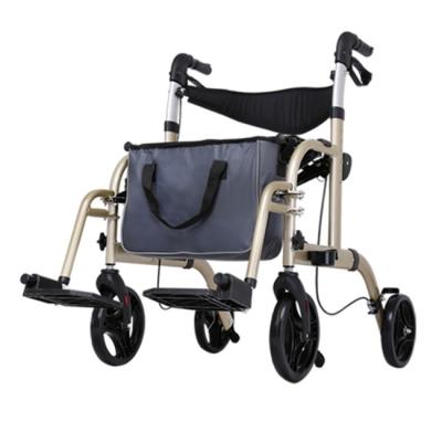 China Anton-MW09 Walker Lightweight Folding Manual Rollator 95*61*(85~97)cm for sale