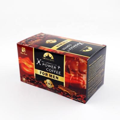 China Natural Herbal Healthy Male Energy Instant Vitality Coffee Power Man X Maca Black Coffee For Men for sale