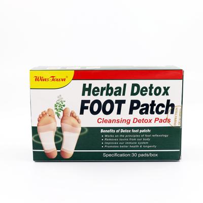 China Herbal Foot Patch Cosmetics Detox Cleansing Detox Pads Specification 30 Pads Per Box for sale