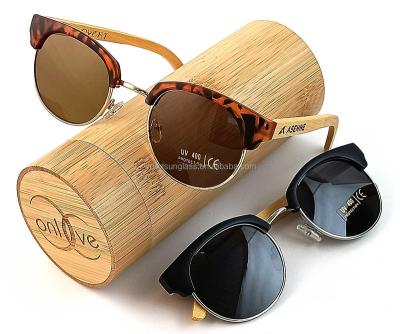 China Fashion Sunglasses Men Sunglasses 100% Bamboo Wood Classic Handmade Drop Shipping Custom Logo Wood Sunglasses 2021 for sale