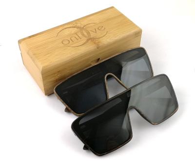 China Women's Ebony Wood Sunglasses Wooden Sunglases Wooden Sunglasses Large Size for sale