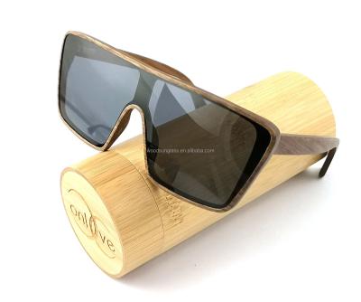 China Wooden Sunglasses Walnut Wooden Sunglasses Large Size Polarized Lens Wooden Sunglasses for sale