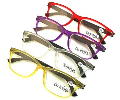 China 2021 Computer Anti Blue Light Women Designer Reading Glasses Plastic Optical Progressive Reading Glasses Colorful Retro Fashion Reading Glasses for sale