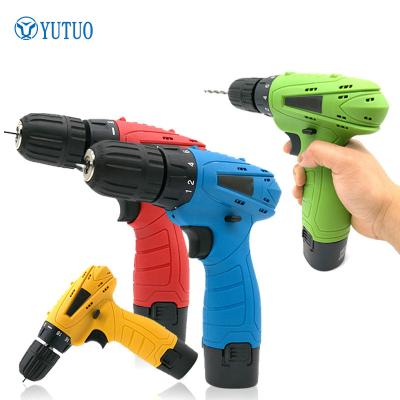 China 12V Single Speed ​​Lithium Battery Charging Tools Combo Set Power Electric Cordless Drills 195X190X50mm for sale