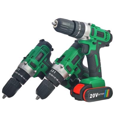 China Wholesale Industrial Cordless Mini Li-ion 20v Hammer Drill Machine Tools Cordless 20v 200*190*50mm Electric Drill 20v 200*190*50mm for sale