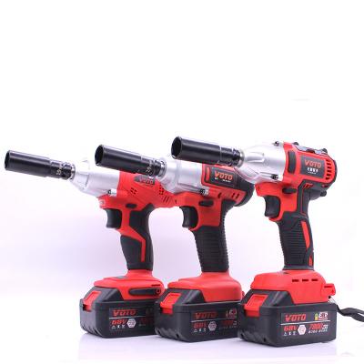 China Rechargable 255*160*60mm lithium ion battery electric tools cordless impact wrench for sale