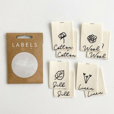 China Cheap Organic Cotton/ECO/OEKTEX Factory Price Custom Own Logo Garment Woven Labels For Apparel And Fabric for sale