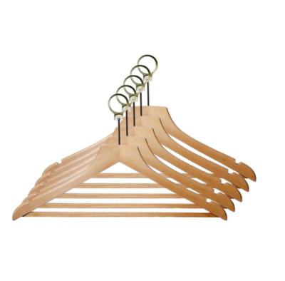 China Wholesale clothes .pants manufacturer good sell wooden hanger wooden hanger for display for sale