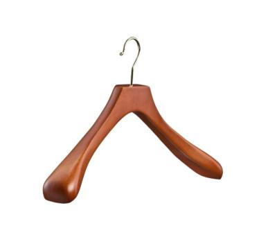 China Manufacturer wholesale high quality wooden clothes hanger .pants wood hanger for display for sale