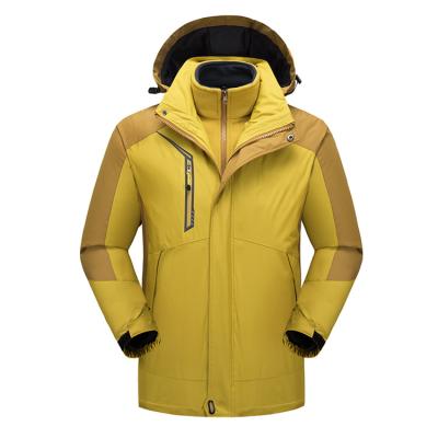 China Breathable Custom Anorak 3 In 1 Outdoor Jacket Black And Yellow Anorak Waterproof for sale