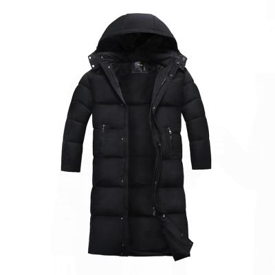 China Anti-Wrinkle Warm Unisex Winter Long Down Jacket Sell Well Polyester And Nylon Duck Down Puffer Long Jacket for sale