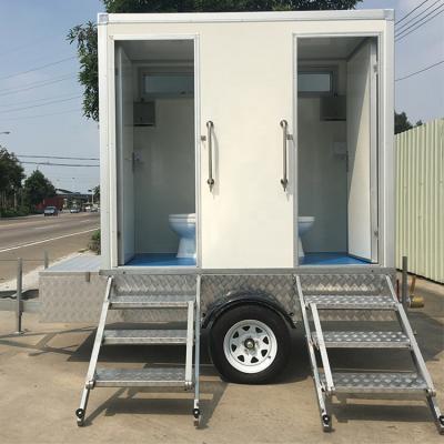 China China Traditional Portable Toilet Supply Trailers Luxury Mobile Portable Toilet Trailer For Sale for sale