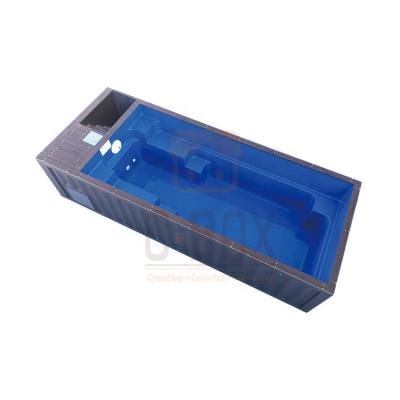 China Modern Outdoor Portable Van Modular Container Swimming Pool Container For Sale In USA for sale