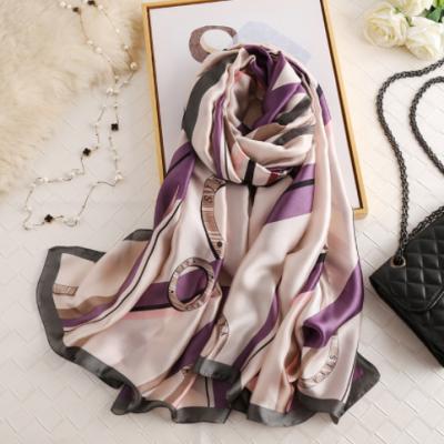 China Natural Scarves With A Temperament Professional Beaches Proof Scarves Fake Silk Scarves for sale