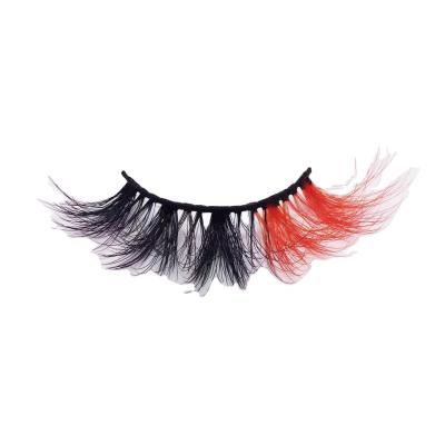 China Natural High Quality Natural Eyelashes Colored False Eyelashes Eyelashes for sale