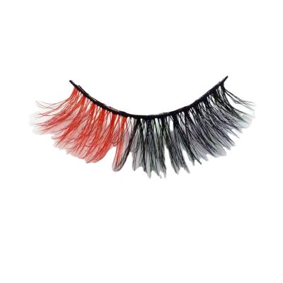 China Fake Colored Mink Colored Lashes Makeup Trend Highlights Mink Party Focus Eyelashes New for sale