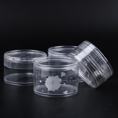 China High Quality Recycled Materials Clear PVC Round Plastic Packaging Box For Makeup Sponge for sale