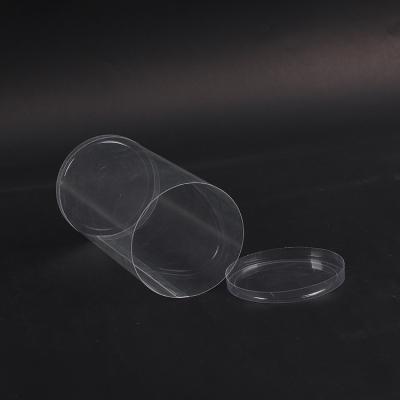 China Recycled Materials Hot Selling PVC Cylinder Tube Transparent Round Clear Plastic Packaging Box for sale