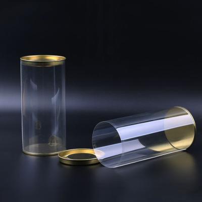 China Recycled Materials Factory Tour PVC Plastic Storage Box Packaging Transparent Cylinder for sale