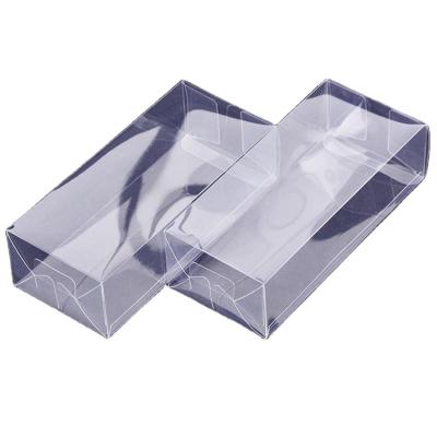 China Recycled Flower Gift Box Vinyl Plastic Materials Transparent Packaging Box Recycled Flat Folding Clear Box for sale