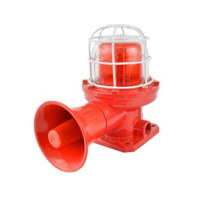 China LED Security Outdoor Alarm BDJ-02 IP65 Aluminum Explosion Proof Siren Visual And Audible Alarm for sale