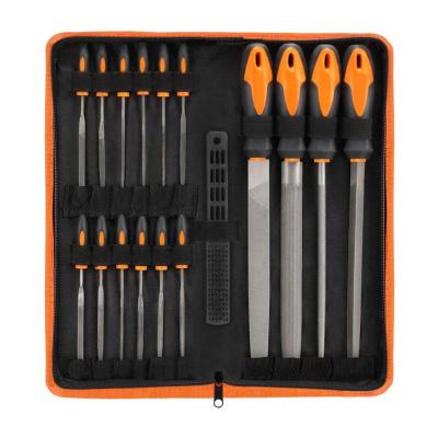 China Amazon 17pcs Good Quality Stationery Steel Metal File Set Professional File Set 17PCS for sale