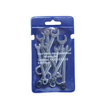 China CRV 10pcs Small Inch Metric Home Tool Small Combination Wrench Set for sale